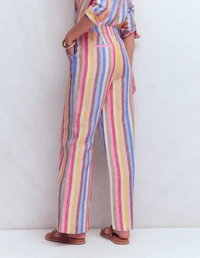 Belgravia Linen Pants Multi Stripe Belgravia Linen Pants Multi Stripe