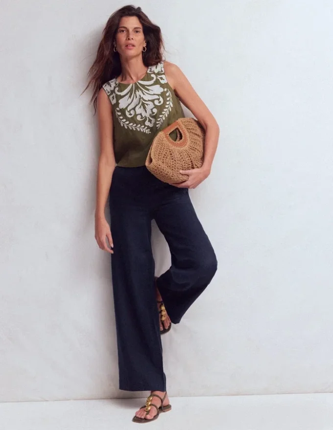 Belgravia Linen Pants Navy Belgravia Linen Pants Navy