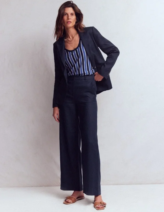 Belgravia Linen Pants Navy Belgravia Linen Pants Navy