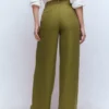 Belgravia Linen Pants Olive Green Belgravia Linen Pants Olive Green