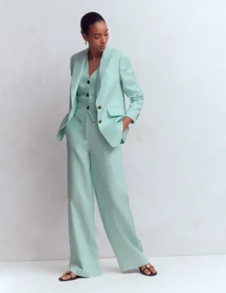 Belgravia Linen Pants Spearmint