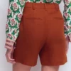 Belgravia Linen Shorts Burnt Orange