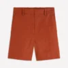 Belgravia Linen Shorts Burnt Orange
