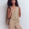 Belgravia Linen Shorts Cappuccino Chambray Belgravia Linen Shorts Cappuccino Chambray