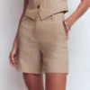 Belgravia Linen Shorts Cappuccino Chambray Belgravia Linen Shorts Cappuccino Chambray