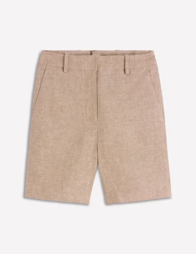 Belgravia Linen Shorts Cappuccino Chambray Belgravia Linen Shorts Cappuccino Chambray