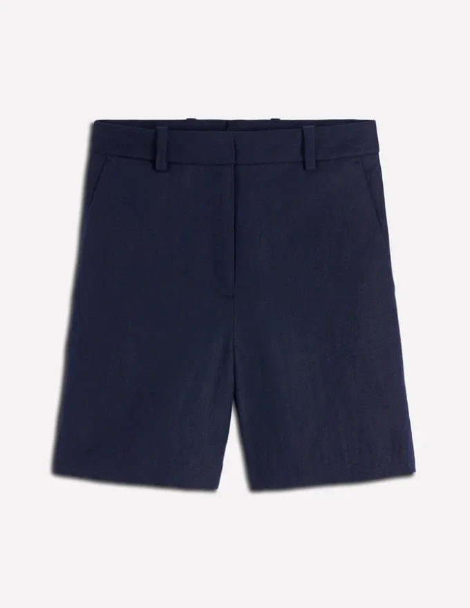 Belgravia Linen Shorts Navy Belgravia Linen Shorts Navy