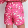 Belgravia Linen Shorts Pink, Daisy Blossom Belgravia Linen Shorts Pink, Daisy Blossom