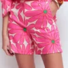 Belgravia Linen Shorts Pink, Daisy Blossom Belgravia Linen Shorts Pink, Daisy Blossom