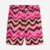 Belgravia Linen Shorts Pink, Zig Zag Wave Belgravia Linen Shorts Pink, Zig Zag Wave