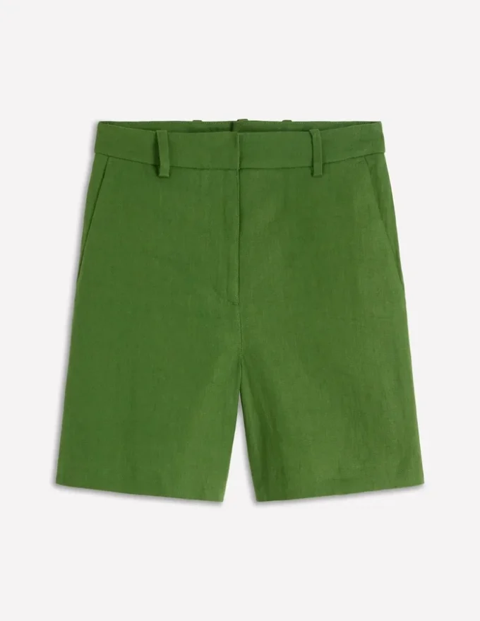 Belgravia Linen Shorts Promenade Green Belgravia Linen Shorts Promenade Green