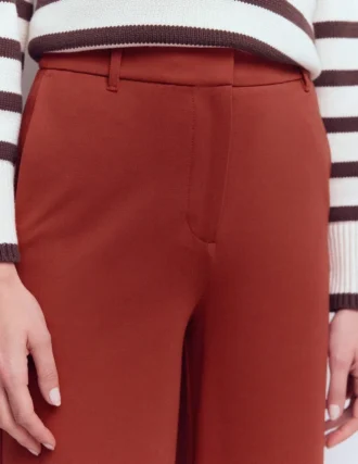 Belgravia Ponte Pants Burnt Orange