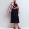 Belinda Linen Shirt Dress Navy Belinda Linen Shirt Dress Navy