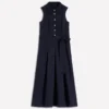 Belinda Linen Shirt Dress Navy Belinda Linen Shirt Dress Navy