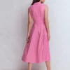 Belinda Linen Shirt Dress Pink Parfait Belinda Linen Shirt Dress Pink Parfait