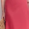 Bias Cut Linen Slip Skirt Cherry Blush Bias Cut Linen Slip Skirt Cherry Blush
