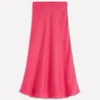 Bias Cut Linen Slip Skirt Cherry Blush Bias Cut Linen Slip Skirt Cherry Blush