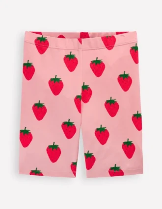 Biker Shorts Pink Strawberries