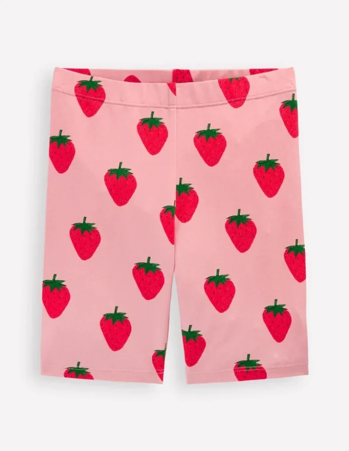 Biker Shorts Pink Strawberries