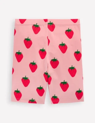Biker Shorts Pink Strawberries