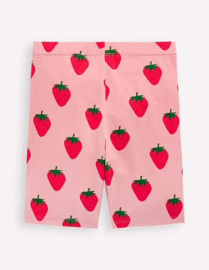 Biker Shorts Pink Strawberries