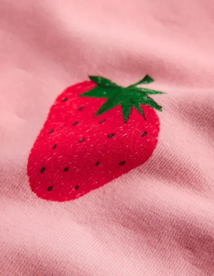 Biker Shorts Pink Strawberries