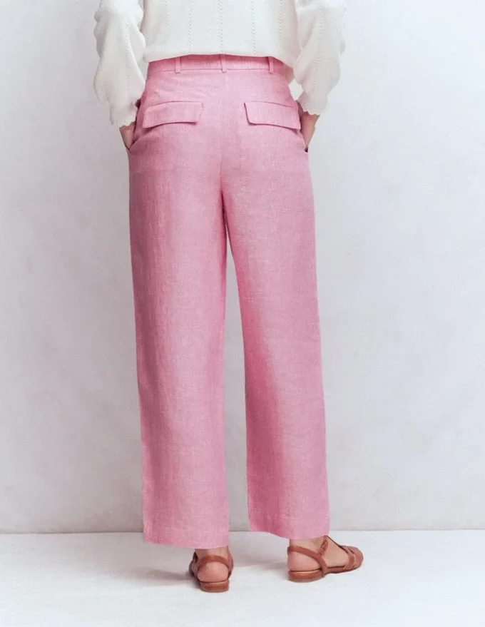 Bloomsbury Linen Pants Meadowsweet Pink Chambray Bloomsbury Linen Pants Meadowsweet Pink Chambray