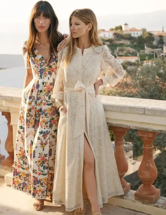 Blouson Sleeve Lace Dress Ivory Lace Blouson Sleeve Lace Dress Ivory Lace