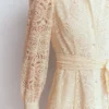 Blouson Sleeve Lace Dress Ivory Lace Blouson Sleeve Lace Dress Ivory Lace