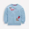 Bobbie Appliqué Sweatshirt Glacier Lake Badges Bobbie Appliqué Sweatshirt Glacier Lake Badges