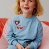 Bobbie Appliqué Sweatshirt Glacier Lake Badges Bobbie Appliqué Sweatshirt Glacier Lake Badges
