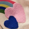 Bobbie Appliqué Sweatshirt Ivory Rainbows Bobbie Appliqué Sweatshirt Ivory Rainbows