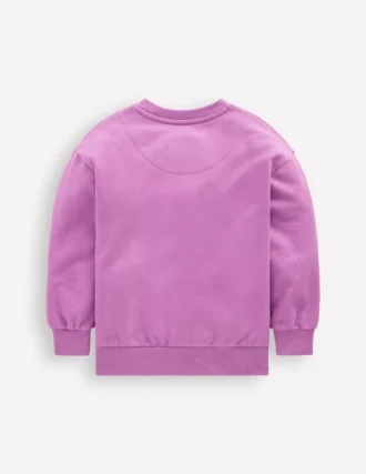 Bobbie Appliqué Sweatshirt Purple Doves