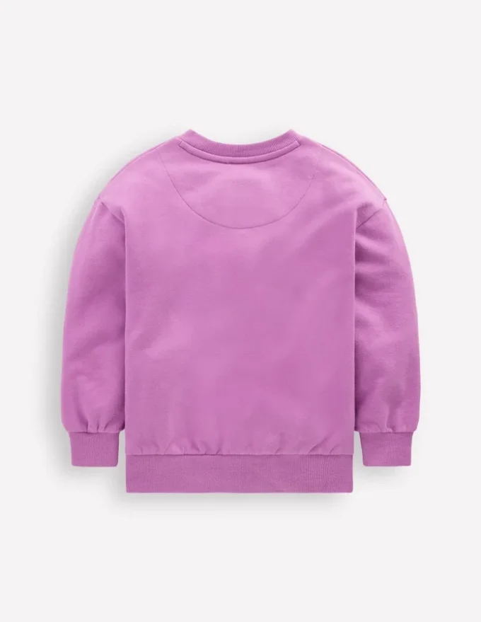 Bobbie Appliqué Sweatshirt Purple Doves Bobbie Appliqué Sweatshirt Purple Doves