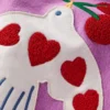Bobbie Appliqué Sweatshirt Purple Doves Bobbie Appliqué Sweatshirt Purple Doves