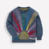 Bobbie Appliqué Sweatshirt Vintage Indigo Sun Bobbie Appliqué Sweatshirt Vintage Indigo Sun