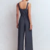 Boned Bodice Occasion Jumpsuit Navy Boned Bodice Occasion Jumpsuit Navy