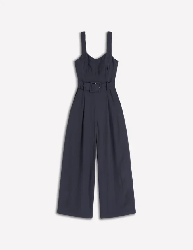 Boned Bodice Occasion Jumpsuit Navy Boned Bodice Occasion Jumpsuit Navy