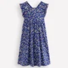 Bow Back Jersey Dress Blue Ditsy Floral Bow Back Jersey Dress Blue Ditsy Floral