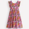 Bow Back Jersey Dress Flamingo Pink Jungle Animals Bow Back Jersey Dress Flamingo Pink Jungle Animals