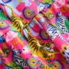 Bow Back Jersey Dress Flamingo Pink Jungle Animals Bow Back Jersey Dress Flamingo Pink Jungle Animals