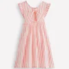 Bow Back Jersey Dress Pink Stripe Bow Back Jersey Dress Pink Stripe