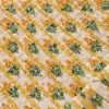 Bow Back Shirred Dress Honeycomb Yellow Flower Stem Bow Back Shirred Dress Honeycomb Yellow Flower Stem