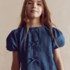 Bow Front Woven Top Chambray Bow Front Woven Top Chambray