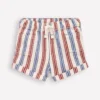 Boys Woven Shorts Blue and Red Stripe