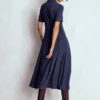 Bridget Ponte Shirt Dress Navy Bridget Ponte Shirt Dress Navy