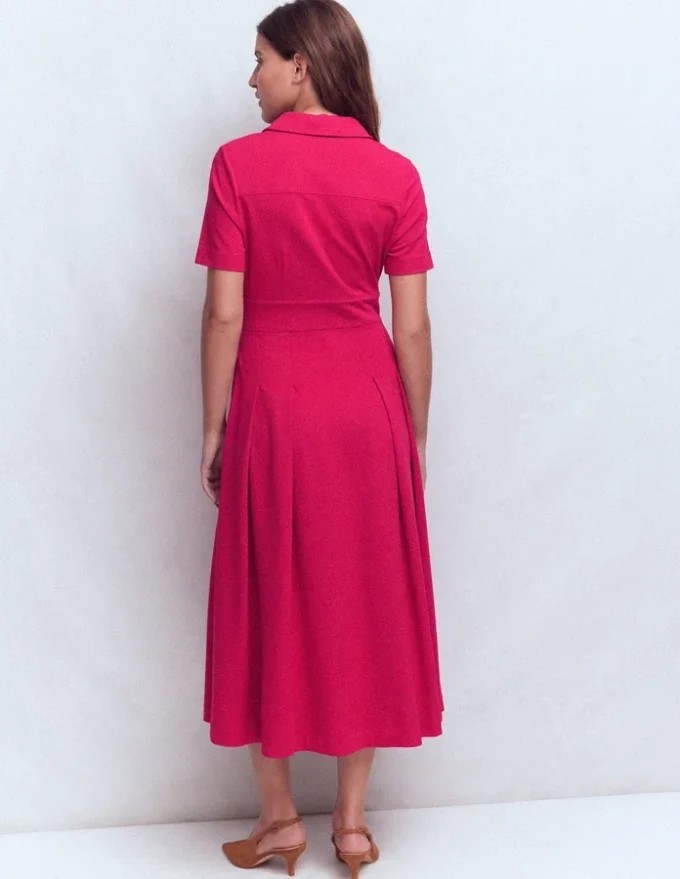 Bridget Ponte Shirt Dress Pomegranate Bridget Ponte Shirt Dress Pomegranate