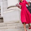 Bridget Ponte Shirt Dress Pomegranate Bridget Ponte Shirt Dress Pomegranate