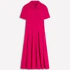 Bridget Ponte Shirt Dress Pomegranate Bridget Ponte Shirt Dress Pomegranate