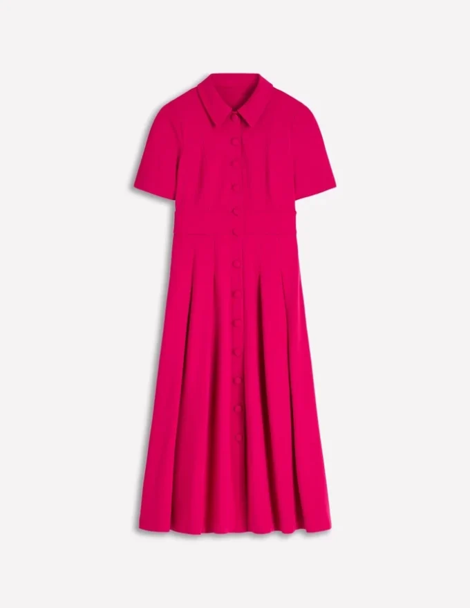 Bridget Ponte Shirt Dress Pomegranate Bridget Ponte Shirt Dress Pomegranate